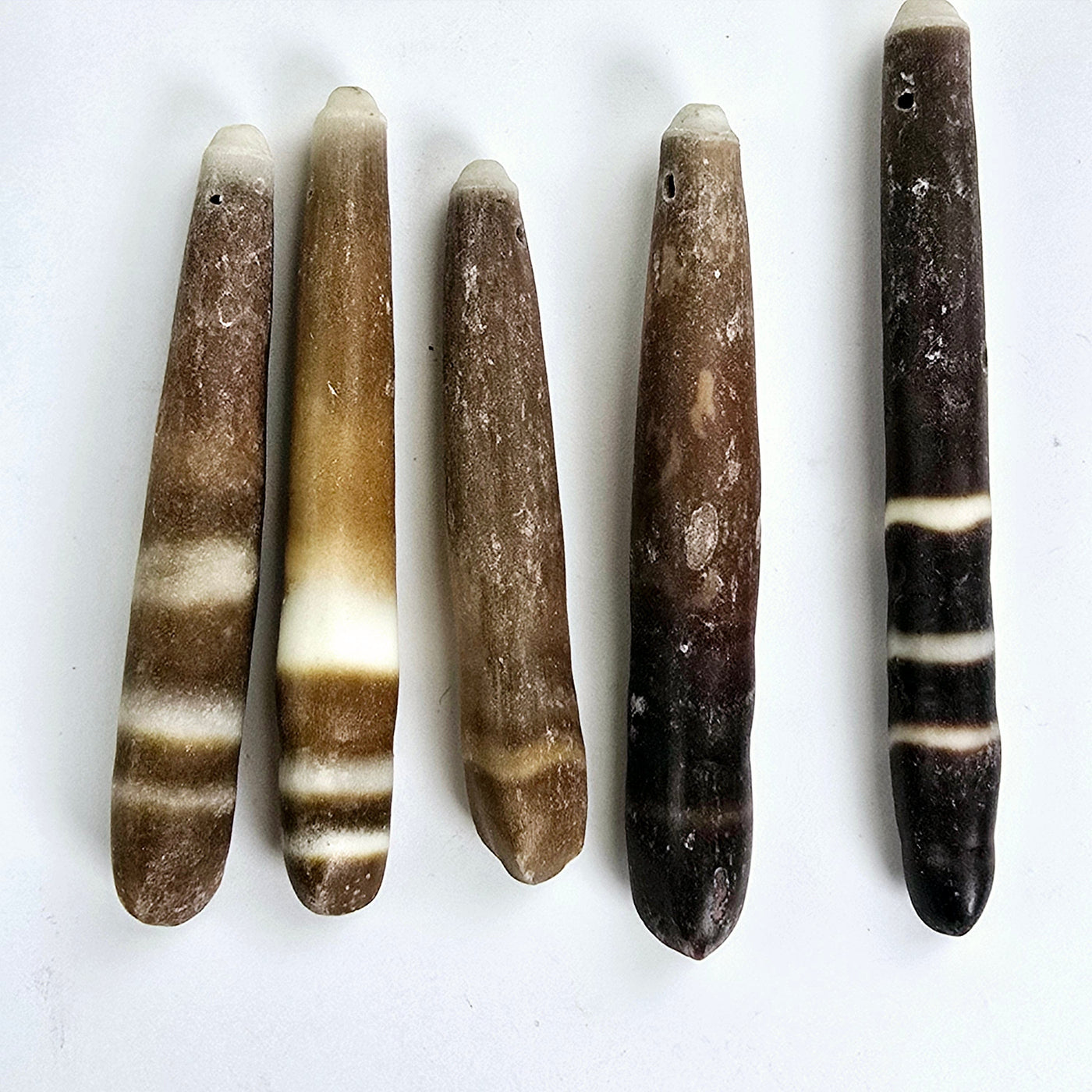 Sea Urchin Spine Beads - Side-Drilled - Set of 5 - Bulk Deal five shown
