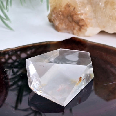 Cat's Eye Quartz - Crystal Quartz Freeform - One-of-a-Kind side view