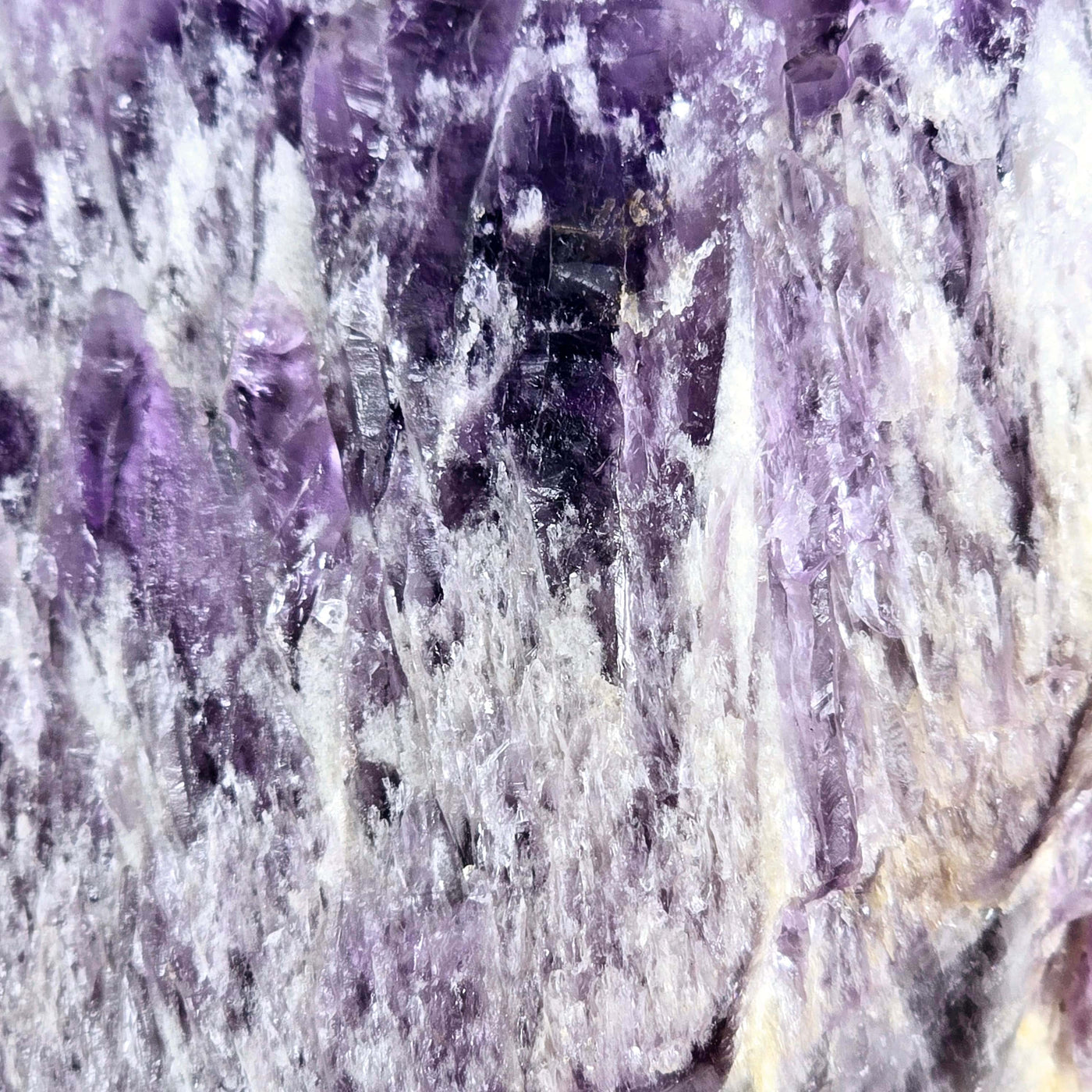 Elestial Amethyst Crystal Cluster #2 closeup for detail