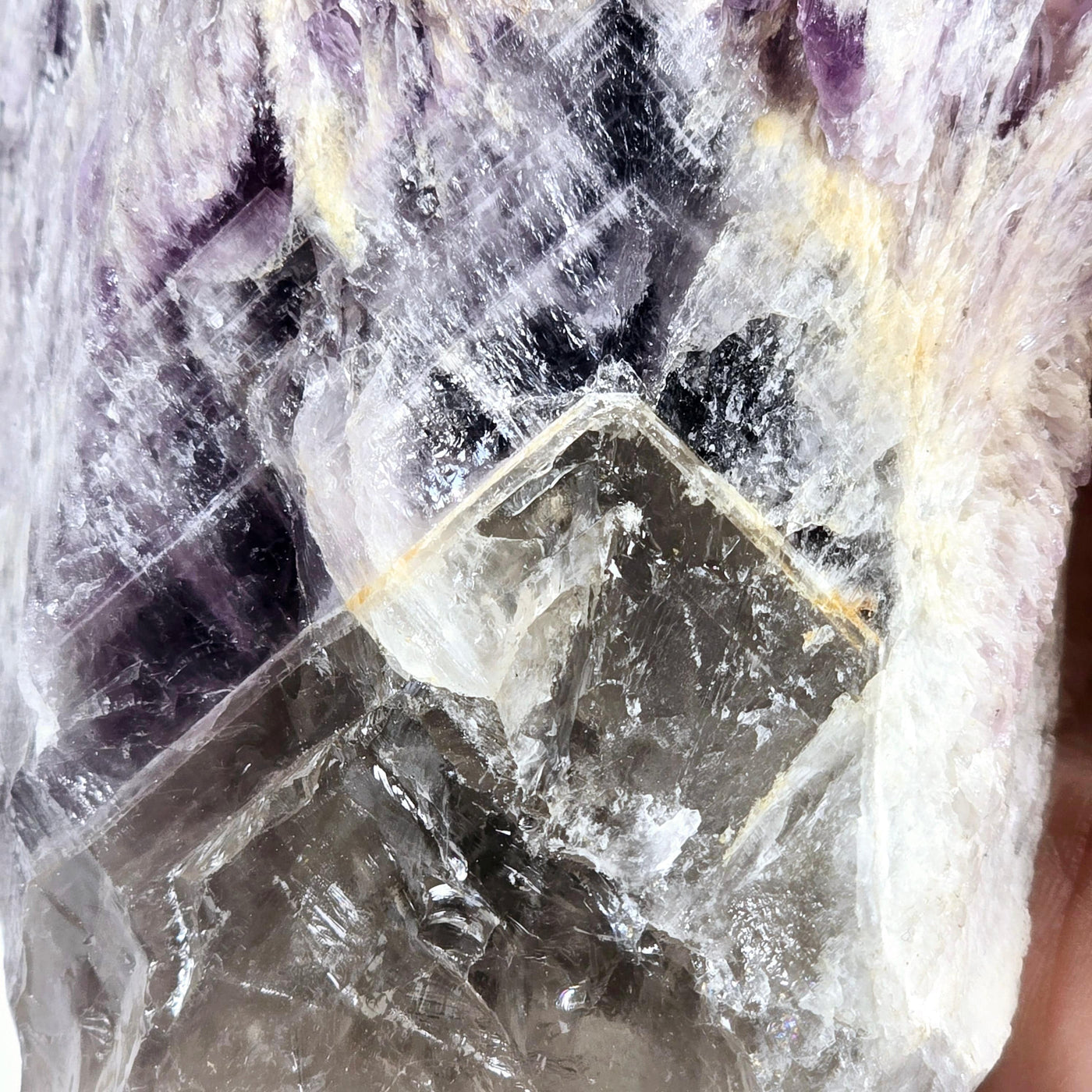 Elestial Amethyst Crystal Cluster #2 closeup for detail