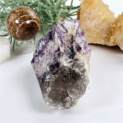 Elestial Amethyst Crystal Cluster #2 back view