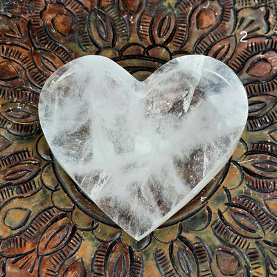 Crystal Quartz Polished Heart - You Choose #2 variant 2 labeled