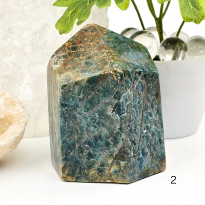 Apatite Polished Point Crystal Cut Base - You Choose variant 2 labeled