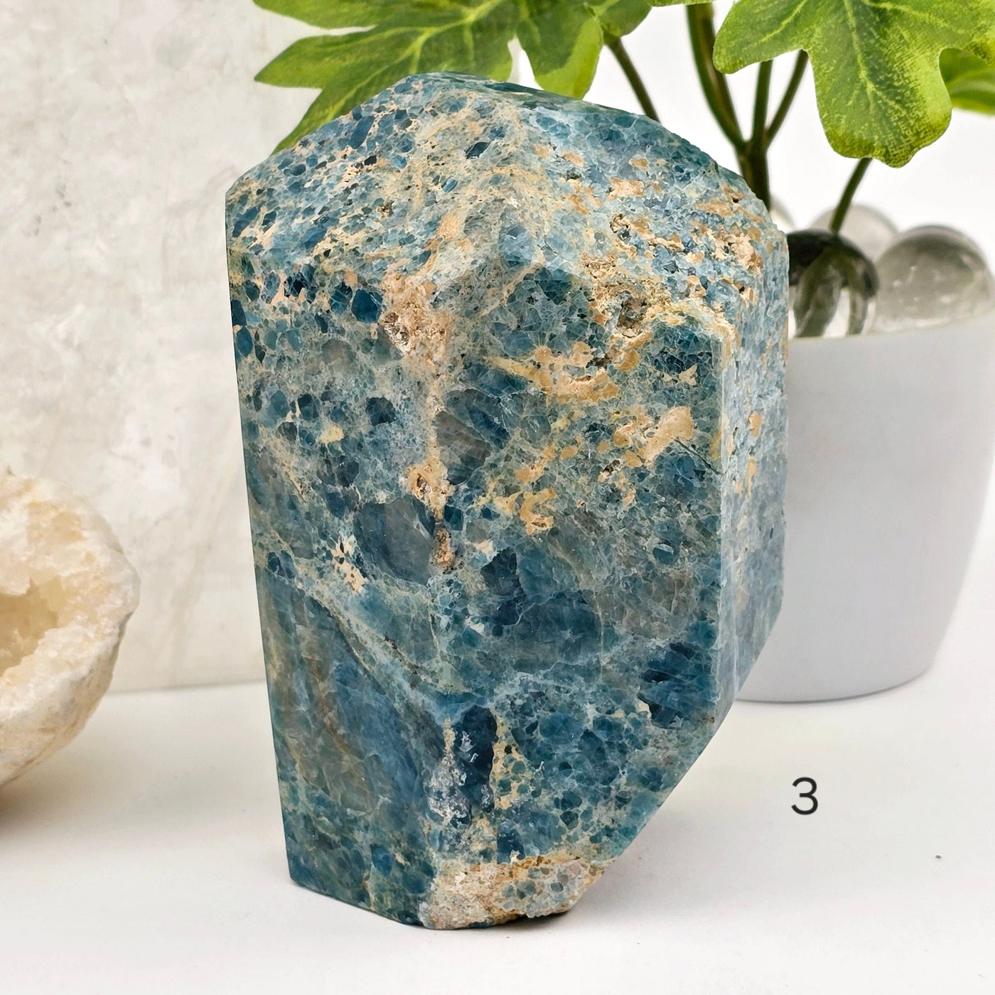 Apatite Polished Point Crystal Cut Base - You Choose variant 3 labeled