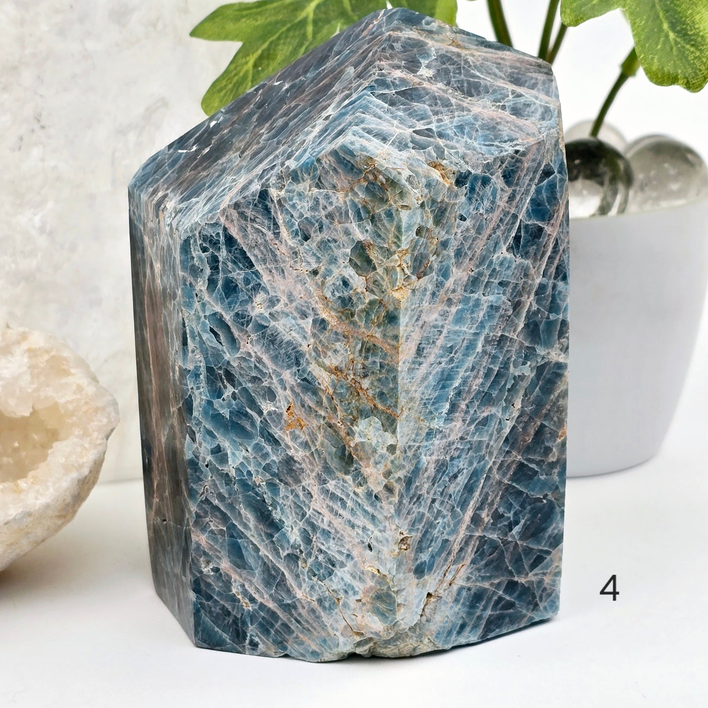 Apatite Polished Point Crystal Cut Base - You Choose variant 4 labeled