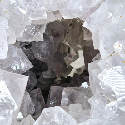 Light Amethyst Large Crystal Sphere One-of-a-Kind closeup for detail