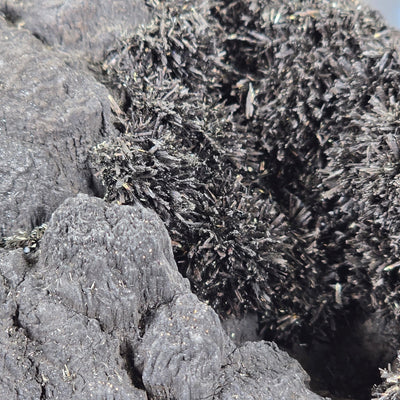 Franckeite with Zinkenite Mineral Specimen from Morocco - Rare Find #1 closeup for detail