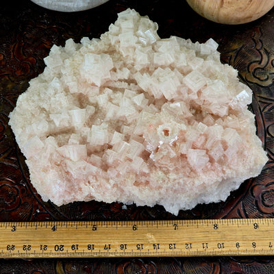 Pink Halite Unique Formation from California #2 with ruler for size reference