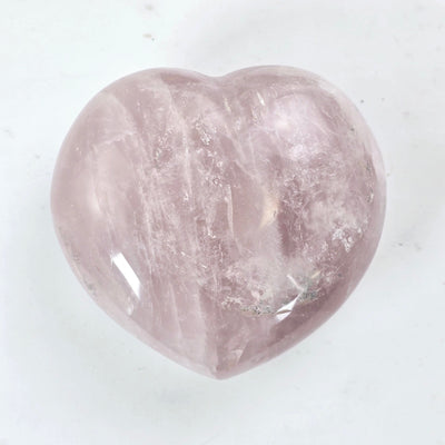 Rose Quartz Crystal Heart One-of-a-Kind #2 front view