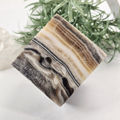 Mexican Onyx Crystal Cube - One-of-a-Kind - As Is front view