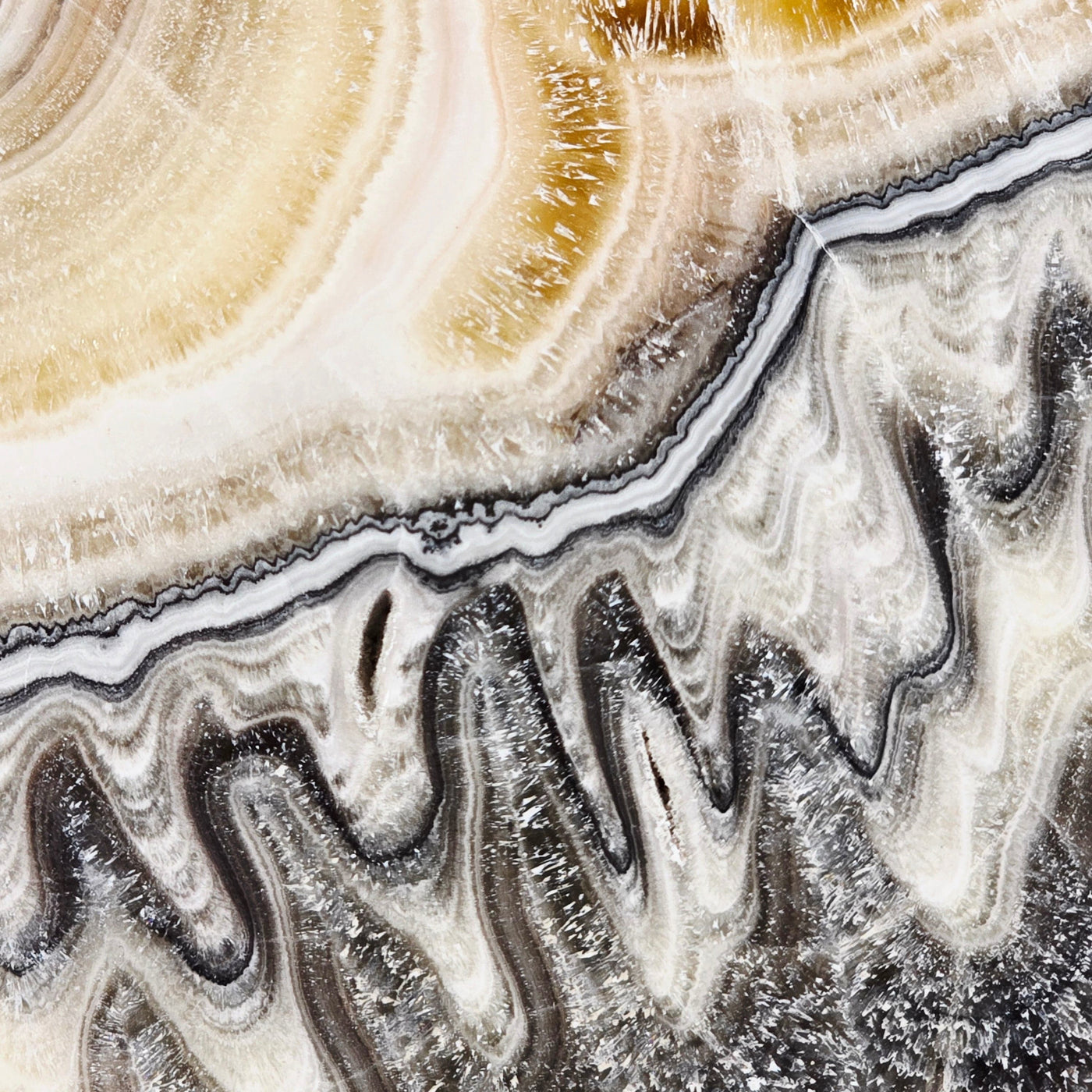 Mexican Onyx Crystal Cube - One-of-a-Kind - As Is closeup for detail