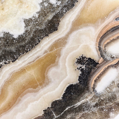 Mexican Onyx Crystal Cube - One-of-a-Kind - As Is closeup for detail