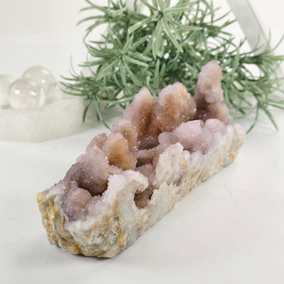 Cactus Amethyst from South Africa - Spirit Amethyst Crystal Cluster - One-of-a-Kind side view