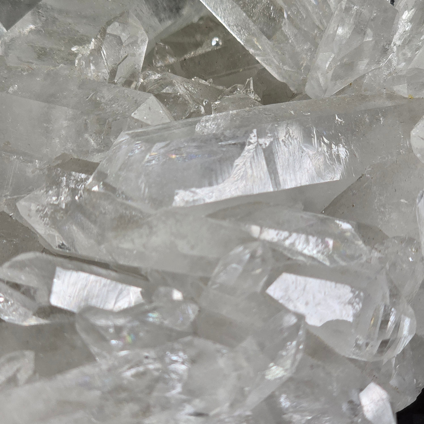 Lemurian Crystal Quartz Cluster - AA Grade - One-of-a-Kind closeup for detail