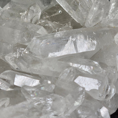 Lemurian Crystal Quartz Cluster - AA Grade - One-of-a-Kind closeup for detail