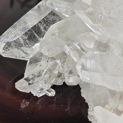Lemurian Crystal Quartz Cluster - AA Grade - One-of-a-Kind closeup for detail