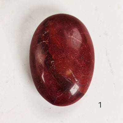 Red Jasper Crystal Palm Stone - You Choose variant 1 labeled