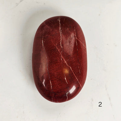 Red Jasper Crystal Palm Stone - You Choose variant 2 labeled