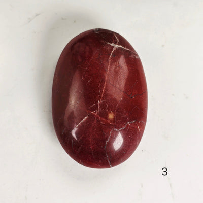 Red Jasper Crystal Palm Stone - You Choose variant 3 labeled