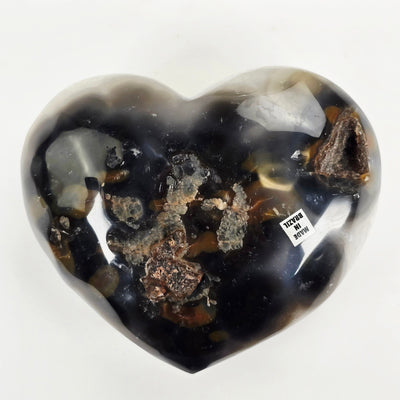 Light Amethyst Druzy Crystal Heart - One-of-a-Kind back view