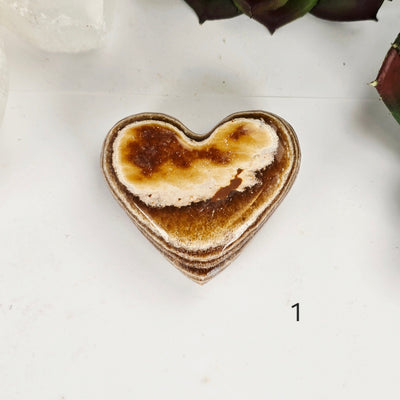 Aragonite Crystal Heart - You Choose variant 1 labeled