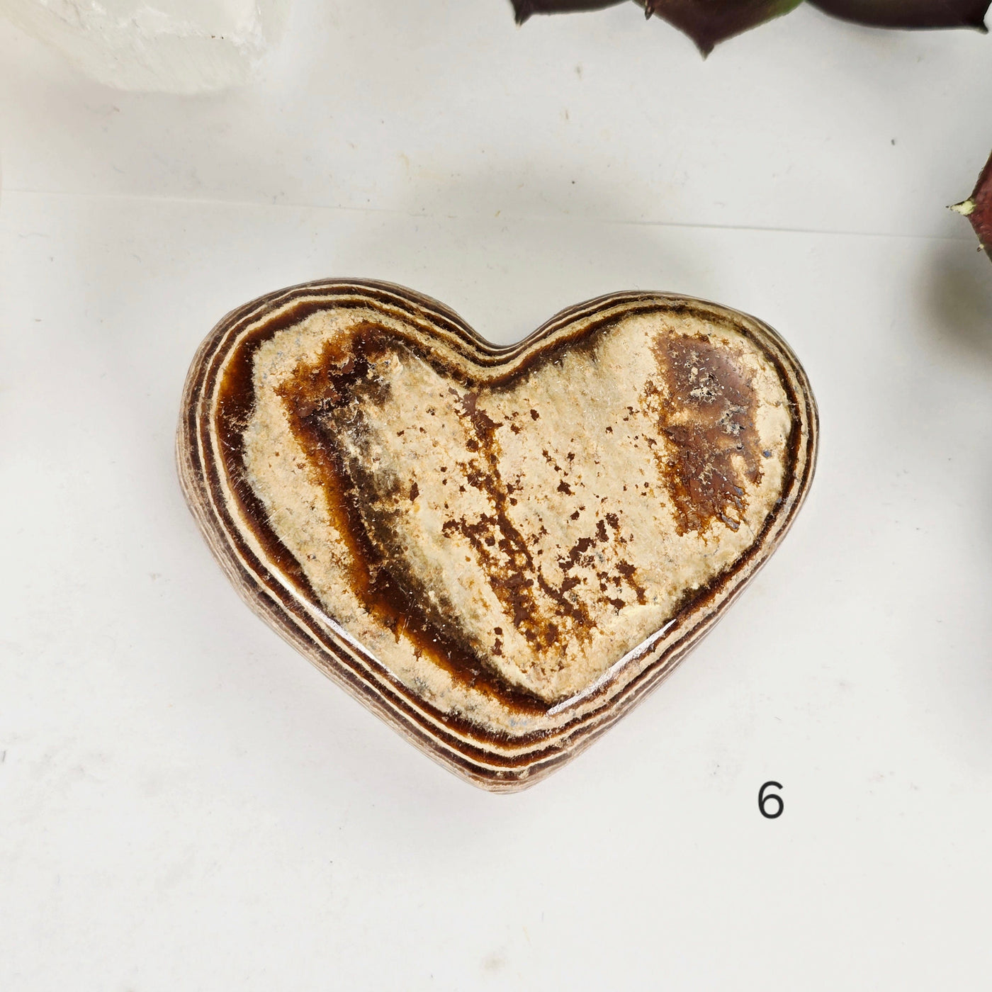 Aragonite Crystal Heart - You Choose variant 6 labeled