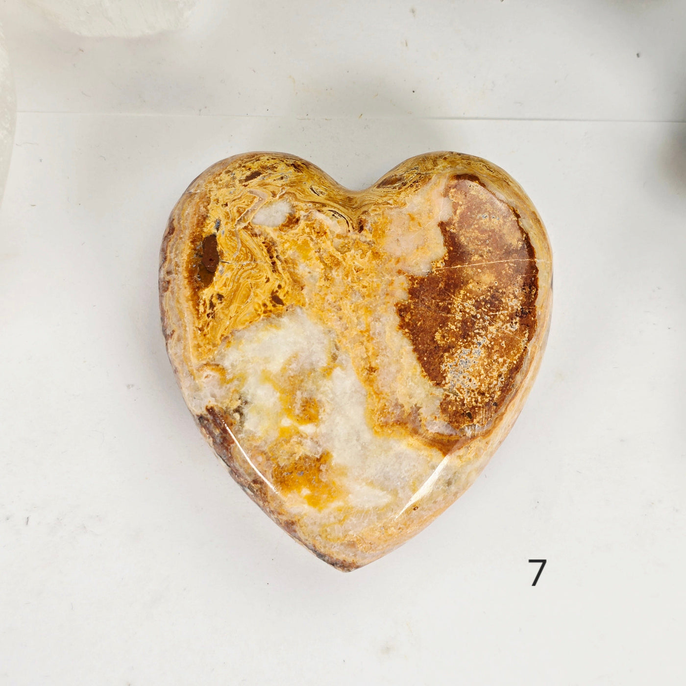 Aragonite Crystal Heart - You Choose variant 7 labeled
