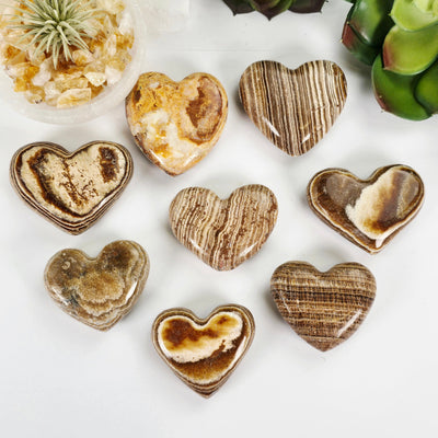 Aragonite Crystal Heart - You Choose all variants top view