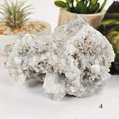 Celestite Crystal Cluster - You Choose variant 4 labeled