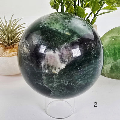 Fluorite Crystal Sphere - You Choose #2 variant 2 labeled