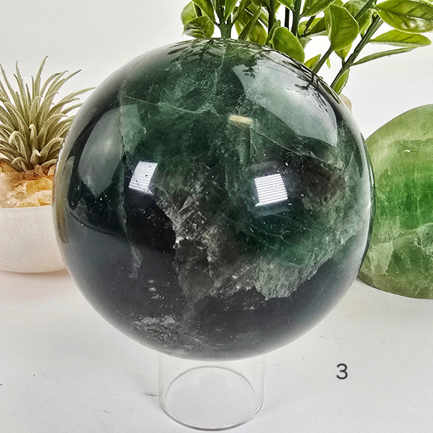 Fluorite Crystal Sphere - You Choose #2 variant 3 labeled