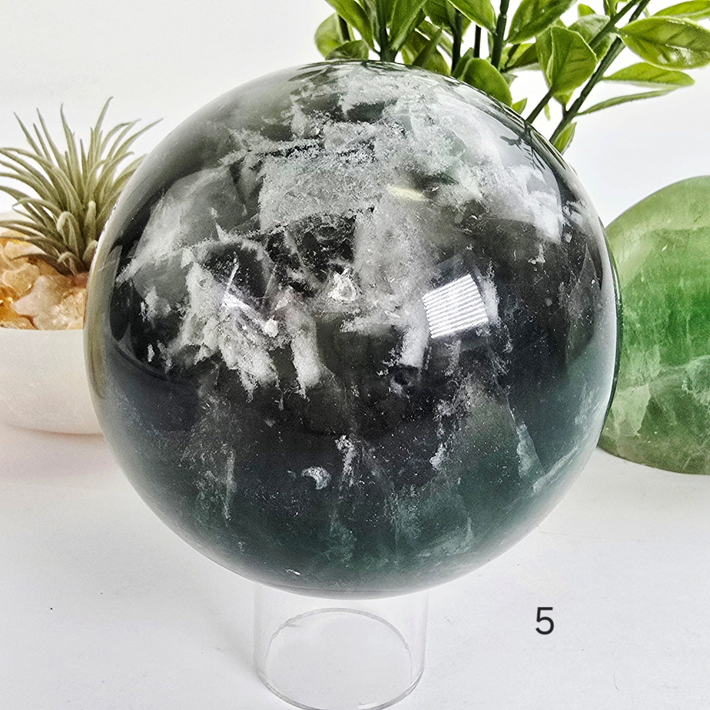Fluorite Crystal Sphere - You Choose #2 variant 5 labeled