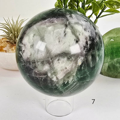 Fluorite Crystal Sphere - You Choose #2 variant 7 labeled