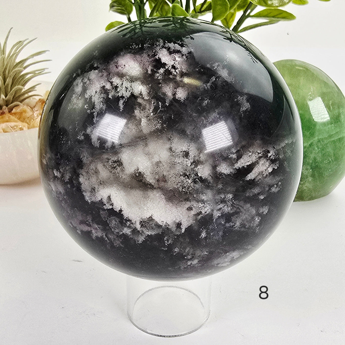 Fluorite Crystal Sphere - You Choose #2 variant 8 labeled