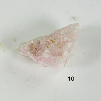 Rose Quartz Natural Small Crystal Cluster - Rare Find - You Choose variant 10 labeled