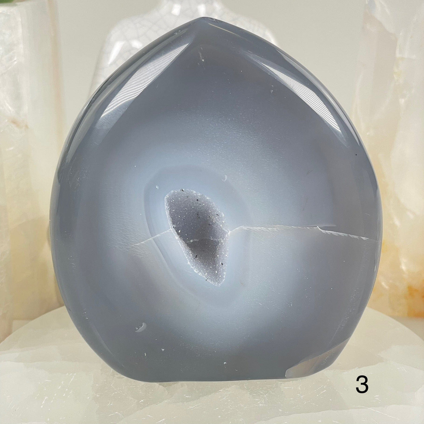 Agate Druzy Teardrop Crystal Cut Base - You Choose #1 variant 3 labeled