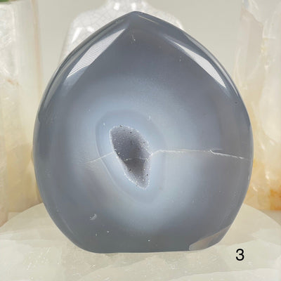 Agate Druzy Teardrop Crystal Cut Base - You Choose #1 variant 3 labeled