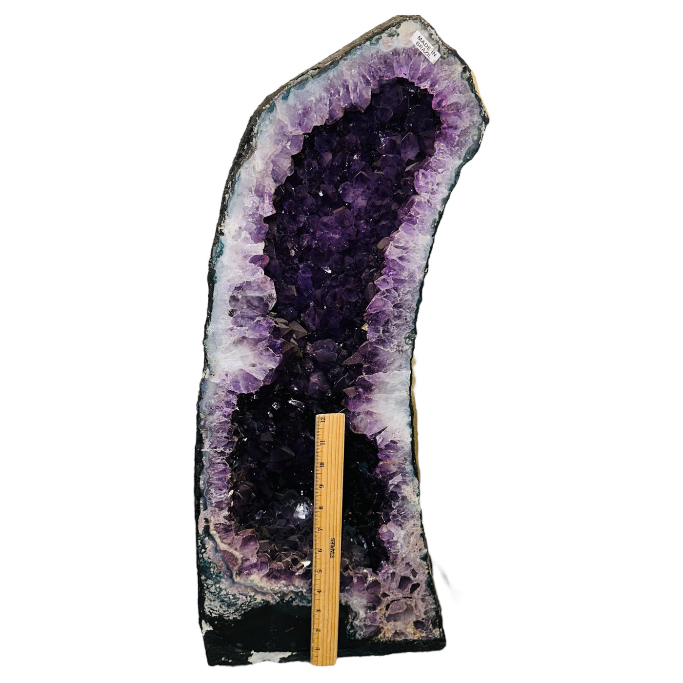 amethyst cathedral on white background