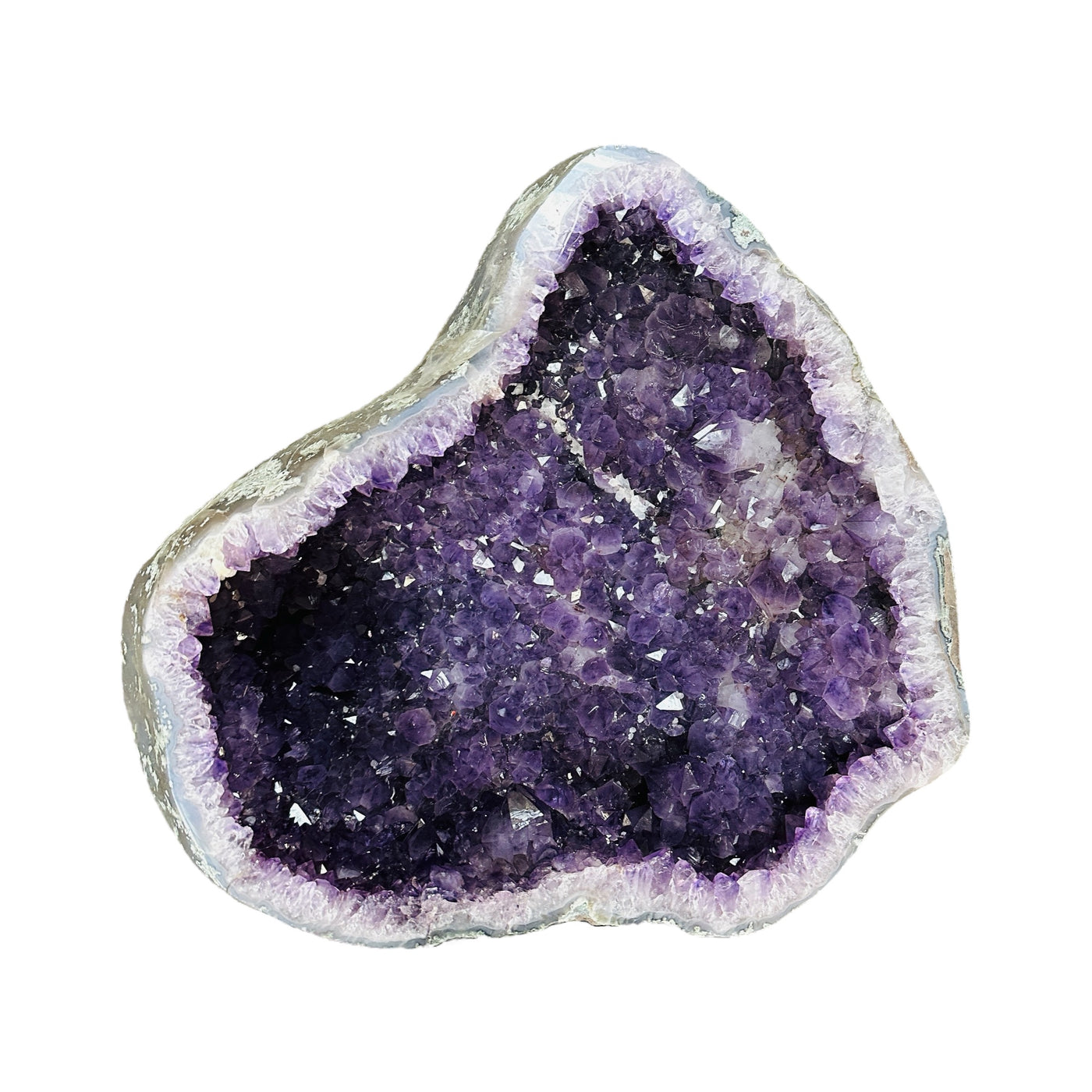 amethyst cathedral box on white background