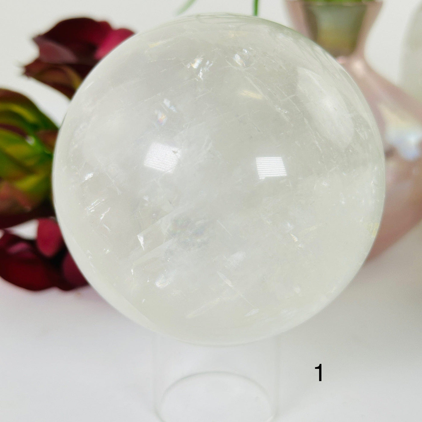 Optical Calcite Crystal Sphere YOU CHOOSE #2 variant 1 labeled