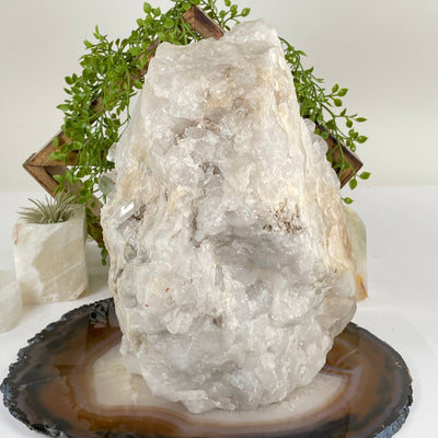 Large High Grade Crystal Quartz Cluster #1 back view