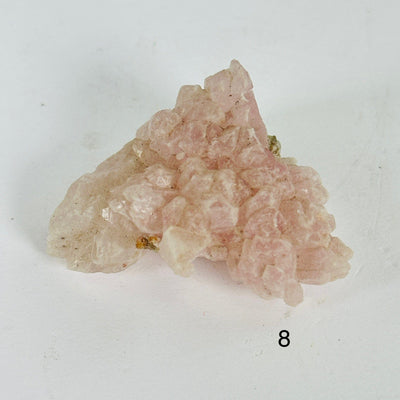Rose Quartz Natural Small Crystal Cluster - Rare Find - You Choose variant 8 labeled