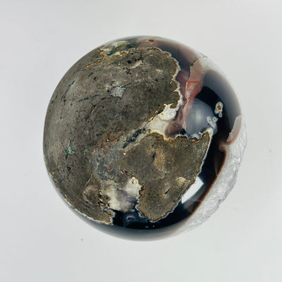 amethyst sphere on white background