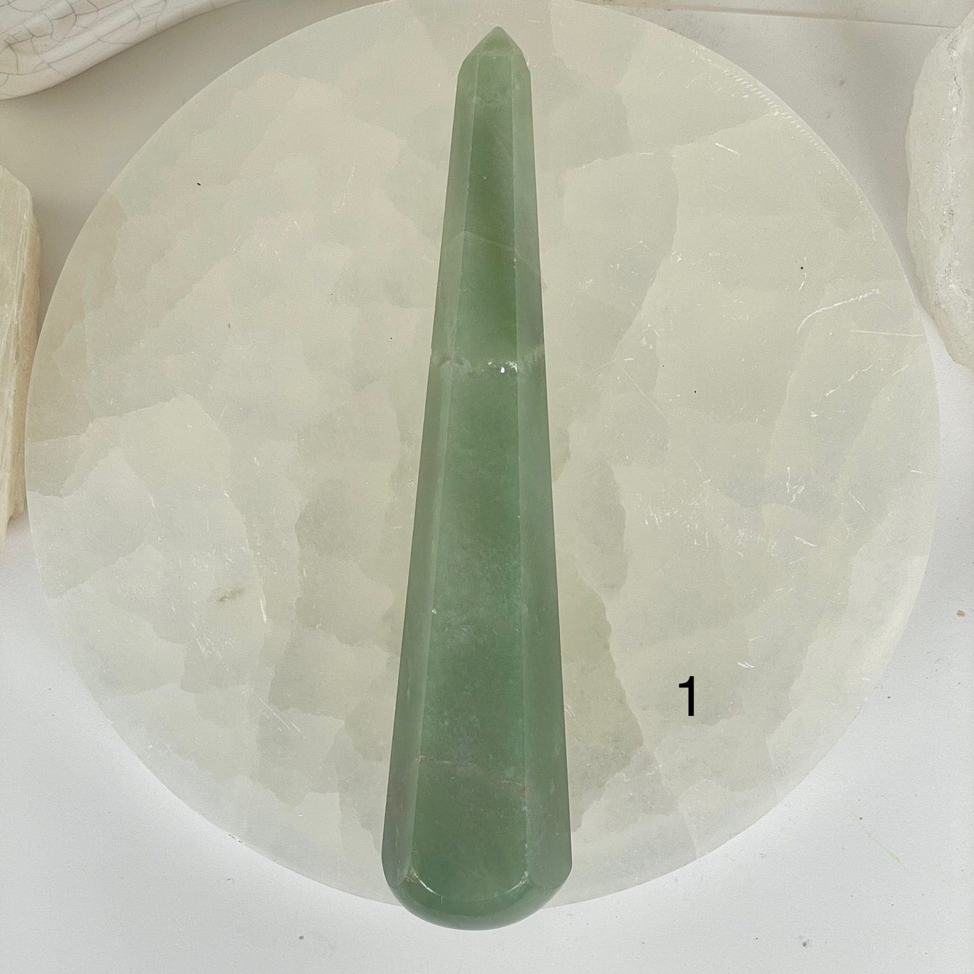 Green Aventurine Crystal Massage Wand - You Choose variant 1 labeled