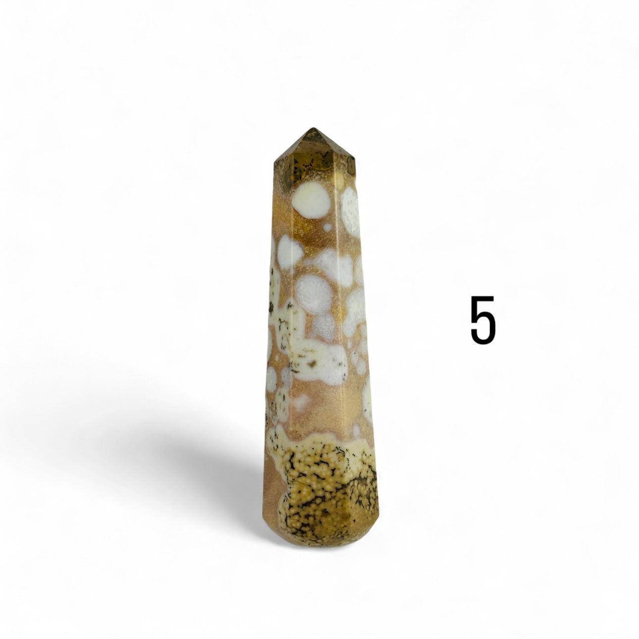 Leopard Skin Rhyolite Massage Point variant  five.