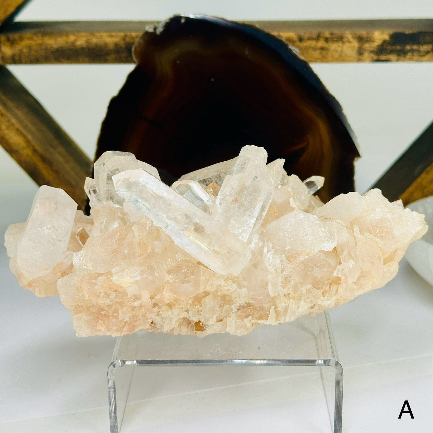  Lemurian Tangerine Quartz - High Grade Crystal Cluster - You Choose variant A labeled