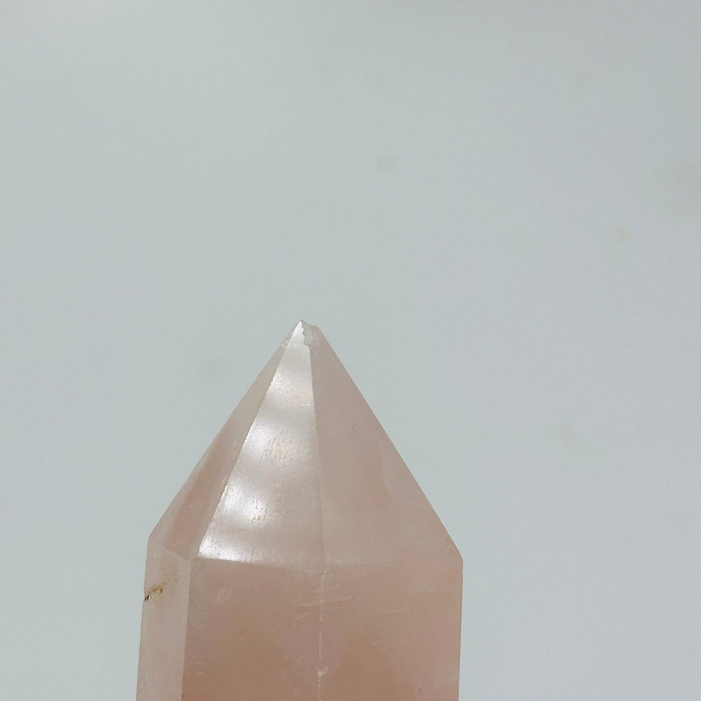 rose quartz massage wand with decorations in the background