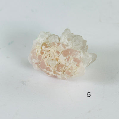 Rose Quartz Natural Small Crystal Cluster - Rare Find - You Choose variant 5 labeled