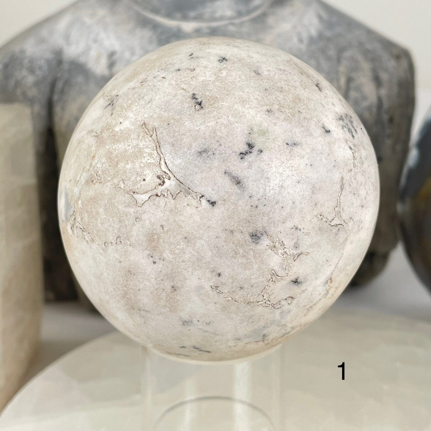 Dendritic Opal Crystal Sphere - As Is - You Choose variant 1 labeled