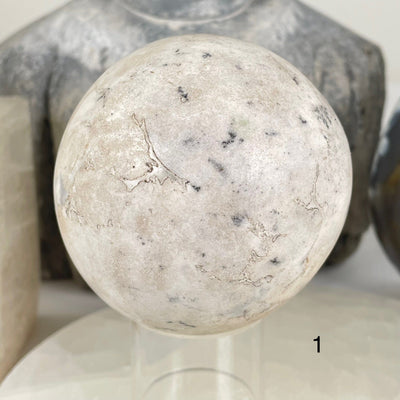 Dendritic Opal Crystal Sphere - As Is - You Choose variant 1 labeled